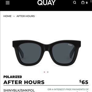 Quay Australia Sunglasses - After Hours in black